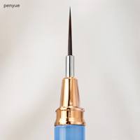 UNA GELLA – Lot de 5 stylos liner professionnels pour nail art, métalliques, avec pinceaux fins pour détails de vernis gel, tailles 7-25 mm