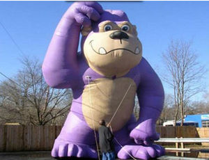 Gorille gonflable en promotion pour la publicité commerciale extérieure ou les événements festifs - Product Image 2