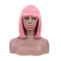Wig Wig Buatan Mesin Yeswig Grosir Bob 10 12 Inci Wig Rambut Warna-warni 4X4 Penutup Renda Swiss Ketebalan 150% 613 Pirang Bob