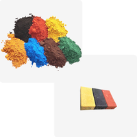 Poudre de couleur ciment, pigment en oxyde de fer, couleur brique rouge, g