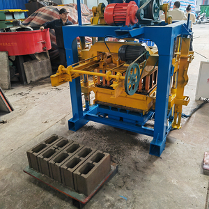 Machine semi-automatique QT4-35C pour briques de ciment, moule à blocs creux en béton, modèle de pavé, matière première cendres volantes, à vendre en Afrique - Product Image 3
