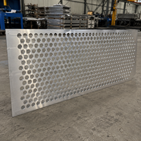 Panneau en aluminium perforé sur mesure à grandes trous ronds pour façade et ventilation