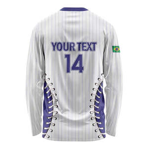 <span class=keywords><strong>Maglia</strong></span> da allenamento <span class=keywords><strong>a</strong></span> <span class=keywords><strong>maniche</strong></span> <span class=keywords><strong>lunghe</strong></span> per il Campionato di Baseball del Brasile 2026, T-shirt sublimata con stampa, traspirante, <span class=keywords><strong>a</strong></span> manica intera - Product Image 3