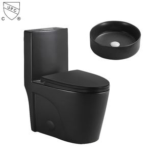 Cupc USA standard vendita superiore sanitari in <span class=keywords><strong>porcellana</strong></span> nera a pavimento wc lavabo da appoggio lavabo in ceramica <span class=keywords><strong>set</strong></span> da <span class=keywords><strong>bagno</strong></span> - Product Image 5