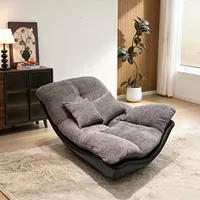 Fauteuil à bascule moderne et léger 2026 en sherpa écologique pour la maison, la chambre, le salon et le bureau à domicile
