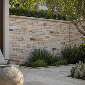 Revestimiento de Pared de Piedra Natural Rústica, Bloques de Piedra Arenisca con Aspecto Desgastado en Tonos Beige, Amarillo y Blanco - Product Image 6