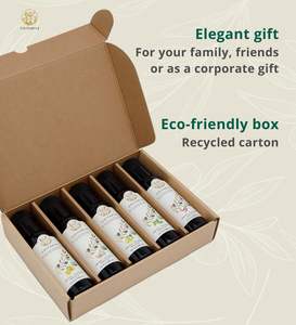 Set de Regalo de Aceite de Oliva Orgánico de Puglia - 5 x 3.45 Fl.Oz. Canasta de Regalo Comestible para Amantes de la Comida - Product Image 4