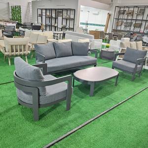 أرائك حديقة منجدة بسيطة في الهواء الطلق أثاث أريكة في الهواء الطلق فناء فناء حديث أريكة حديقة فاخرة - Product Image 6