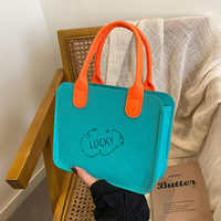 Sacs fourre-tout mini en feutre colorés, écologiques, personnalisables avec logo, pour la mode et les cadeaux d'exposition, vente en gros