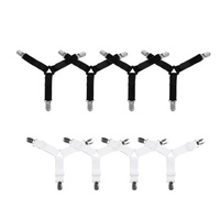 Großhandel elastische Bettlaken Befestigungs elemente Greifer Clips Set verstellbares Dreieck Anti-Falten Weiß Schwarz 4-seitige 8-Punkt-Wäsche