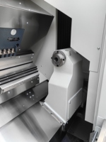 Tour CNC à une broche Tourelle centrale horizontale Mandrin incliné Conception de lit Métal à usage moyen Tournage Fanuc à usage intensif