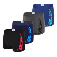 Caleçons Boxers Homme en Coton Tricoté Respirant avec Logo Personnalisé de Qualité Supérieure I&S BPM224001 Imprimé Tailles M-3XL pour Exportation Internationale