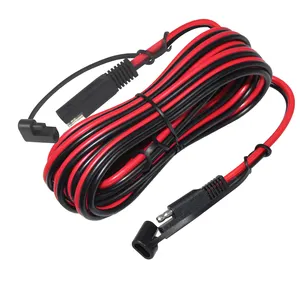 מהיר נתק חוט רתמת sae כבל 10awg חוט 12 ft תקע וולט שקע dc 10awg חוט סולארי 12v הרחבה המכונית להוביל