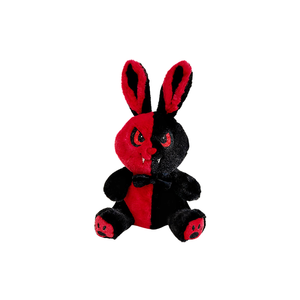 Peluche Lapin Démon Rouge et Noir avec Visage Maléfique, Poupée en Peluche Effrayante pour les Boutiques de Souvenirs des Parcs à Thème - Product Image 6