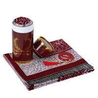 Ensemble de cadeaux islamiques chauds pour le Ramadan Tapis de prière portable Tapis de prière musulman avec boîte-cadeau