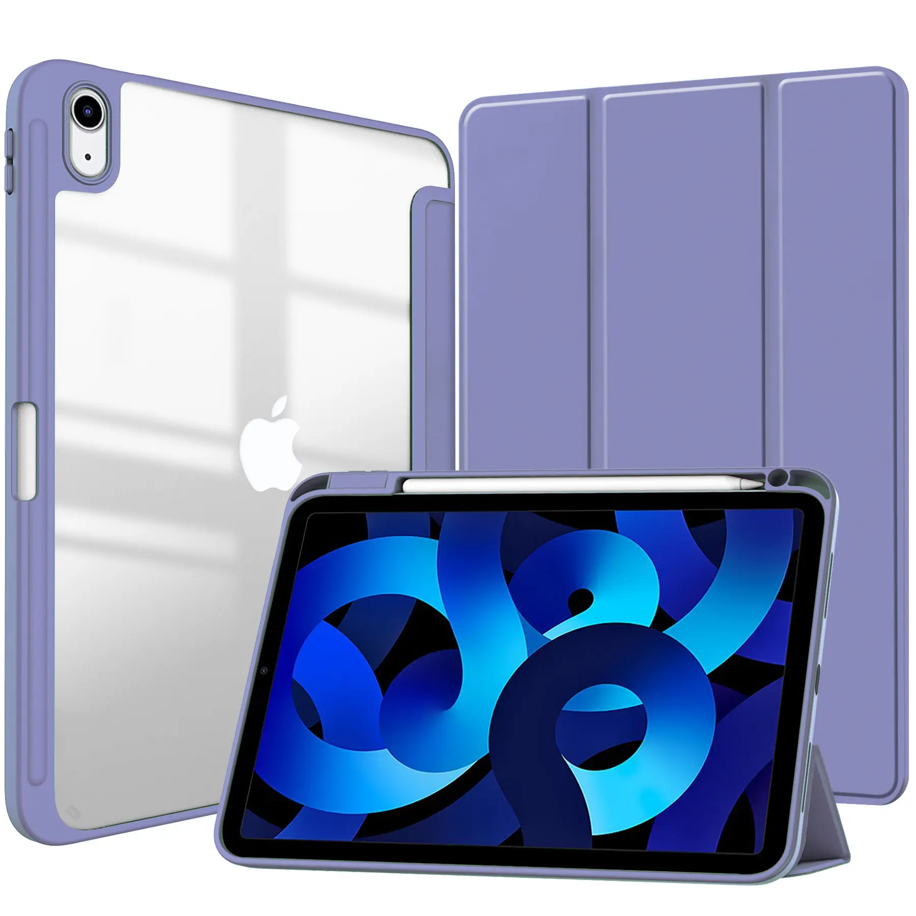 2022 nuovo supporto pieghevole magnetico in pelle PU acrilico posteriore TPU paraurti Smart Flip Tablet Cover Case per Apple iPad 10 2022 10.9 pollici