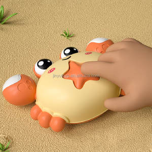 Nouveau crabe Friction jouet créatif éducation précoce éclairage intéressant presse et aller voiture jouets ramper crabe enfants bébé jouet pour cadeau - Product Image 3