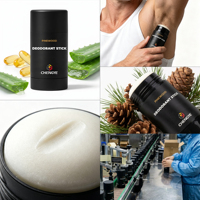 Déodorant naturel en stick anti-transpirant pour hommes avec pin, vitamine E, feuille d'aloe vera, longue durée, marque privée, OEM, vente en gros
