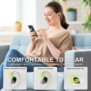 Audífonos Inalámbricos Deportivos Bluetooth 5.3 con Gancho para la Oreja, Cancelación de Ruido ENC, Color Verde - Product Image 6