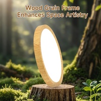 Plafonnier minimaliste 20W 30W 40W pour chambre à coucher, cuisine, couloir, 3000K 4000K 6000K, forme ronde, luminaires de plafond en bois
