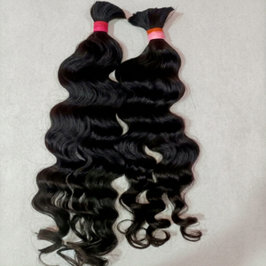 Extensions de cheveux humains vierges indiens non traités, cheveux raides, bouclés crépus, ondulations profondes, ondulations lâches, lot de 100g - Product Image 1
