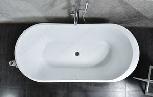 حوض استحمام CE The US UK ، أسترالي ، غلاكسي, حوض استحمام ، 59 بوصة ، حوض نقع أكريليك أبيض مستقل - Product Image 2