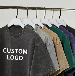 เสื้อยืดผู้ชายทรงโอเวอร์ไซส์สีขาวล้วน คุณภาพสูง เนื้อผ้าคอตตอน 100% สไตล์เรโทร แบบเรียบๆ ไม่มีลาย - Product Image 1