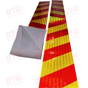 Zimbabue 20CM * 1,7 M Plus Material vinilo camión advertencia de seguridad tablero de marcado trasero signo Chevron Placa de marcado reflectante de aluminio - Product Image 1