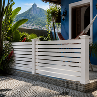 Paneles de Cerca de Aluminio Resistentes a Congelación y Descongelación, con Capacidad para Carga de Nieve, Recubiertos con Pintura en Polvo, Kit de Paneles de Pantalla para Climas Fríos