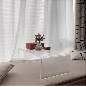 Tavolino in acrilico <span class=keywords><strong>con</strong></span> <span class=keywords><strong>Plexiglass</strong></span> lucido materiale MDF Versatile espositore casa supermercato esposizione scarpe prodotto vetrina - Product Image 4