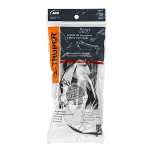 Scatola di 6 occhiali di sicurezza a specchio d'argento con cavo regolabile, Sport - Product Image 3