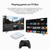 KM2 Plus Deluxe Atv Box Certifié Amlogic S905X4 Quad Core Wifi 6 Smart DDR4 4GB Android 11 Tv Box Mecool