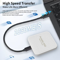 Promotion Petit Disque Dur SSD Portable Magnétique 512 Go 1 To 2 To 4 To