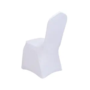 Housses de chaise de mariage extensibles en spandex blanc