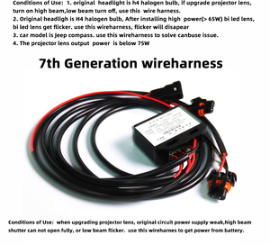 Sanvi altri accessori per luci auto h7 <span class=keywords><strong>h4</strong></span> decodifica cavo gruppo cablaggio canbus free adattatore per fari proiettore a led - Product Image 6