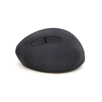 Mouse komputer vertikal desain ergonomis, Mouse komputer senyap 2.4ghz nirkabel dapat diisi ulang