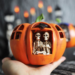 Guirnalda de Luces LED de Halloween con Calabazas, Fantasmas, Esqueletos, Murciélagos y Arañas, Decoración para Fiestas, Bares y Hogares, Adorno de Halloween - Product Image 2