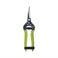 Ciseaux de jardinage droits PC-803 7-1/2" (190mm) en acier à haute teneur en carbone SK, avec poignée antidérapante en plastique pour l'entretien du jardin et le bricolage