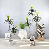 Plante artificielle en plastique de style nordique, Dracaena marginata, plante verte d'intérieur, fausse plante d'Agave Millennium Wood