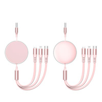 Câble de charge rapide 3-en-1 120W - Câble de charge rétractable multifonctionnel Type-C 5A pour téléphone portable et appareil photo - Cadeau d'entreprise