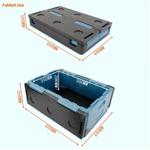 Mật độ cao <span class=keywords><strong>EPP</strong></span> bọt vật liệu gấp mát Hộp ánh sáng và thuận tiện 60x40x25 màu xanh đen lưu trữ doanh thu hộp - Product Image 2