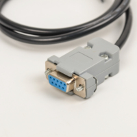 Kabel Ekstensi D-sub Male to Male 9 Pin untuk Instalasi Lapangan, Warna Abu-abu, Kabel Db9 1m 2m 3m 5m 10m