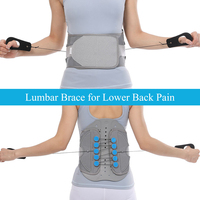 Ceinture de soutien lombaire à double traction de qualité médicale pour la rééducation postopératoire, attelle dorsale réglable et durable