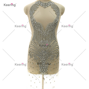 Venta al por mayor <span class=keywords><strong>de</strong></span> diamantes <span class=keywords><strong>de</strong></span> imitación corpiño para vestidos <span class=keywords><strong>de</strong></span> tela con collar Organza apliques vestido <span class=keywords><strong>de</strong></span> <span class=keywords><strong>fiesta</strong></span> <span class=keywords><strong>de</strong></span> 2017 - Product Image 2