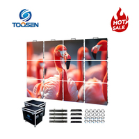 TOOSEN layar sewa portabel 3840Hz LED Video dinding untuk latar belakang panggung Gereja pameran pernikahan menggunakan tampilan LED