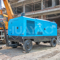 Compresseur d'air mobile à vis d'occasion Kaishan 18/17 bar haute pression pour forage minier