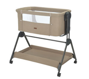 Cuna de bebé multifuncional con columpio lateral, cama de aluminio para exteriores/escuela, para dormir cómodamente al bebé - Product Image 3