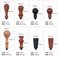 Poignée noire en bois de rose pour sceau de cire, style européen rétro, pour la cire à cacheter et la cire de sceau à la cire de bois, accessoire pour la cire de sceau.