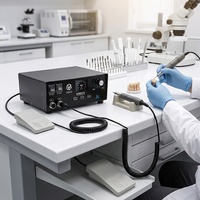 Micromoteur sans balais 60000 tr/min à commutation automatique IA, double pièce à main, outils de bijouterie, machine de gravure de bijoux et de fabrication d'acier