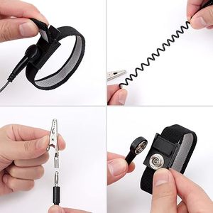 11-Zoll Antistatisches Erdungsarmband ESD-Handgelenkband Verstellbares Armband mit Krokodilklemme Antistatisches Handgelenkband - Product Image 4